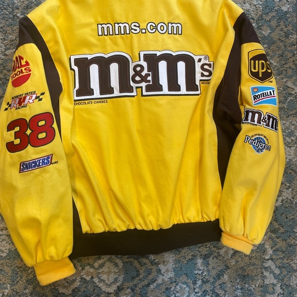 Vintage jeff hamilton nascar jacket yellow xl - Picture 10 of 13